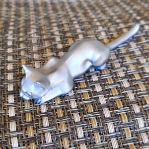 Vintage Royal Selangor Pewter Stalking Cat Figurine 7702